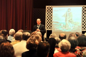 Dr. Ernie J. Cyr, speaking at an Emerald Coast Coalition for Life event.