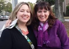SAFL Executive Director, Lauren Muzyka, with Sidewalk Advocate, Sharon, in Columbia, SC!