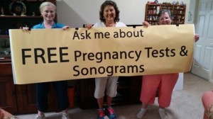 Amy, Judy & Diane of Winter Haven, FL share their brand new pregnancy help sign!
