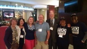 SAFL Executive Director, Lauren Muzyka, with Joe & Ann Scheidler, Kathy & Mike Forck of Columbia, MO and Rev. Walter & Lori Hoye at the 2014 National Sidewalk Counseling Symposium